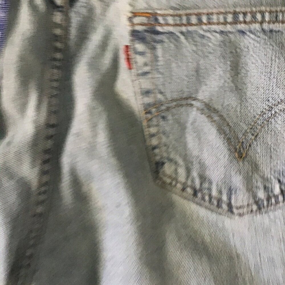 Levis 505 Regular Fit Denim Cutoff Shorts W32 L Regular Fit Summer - Picture 6 of 12